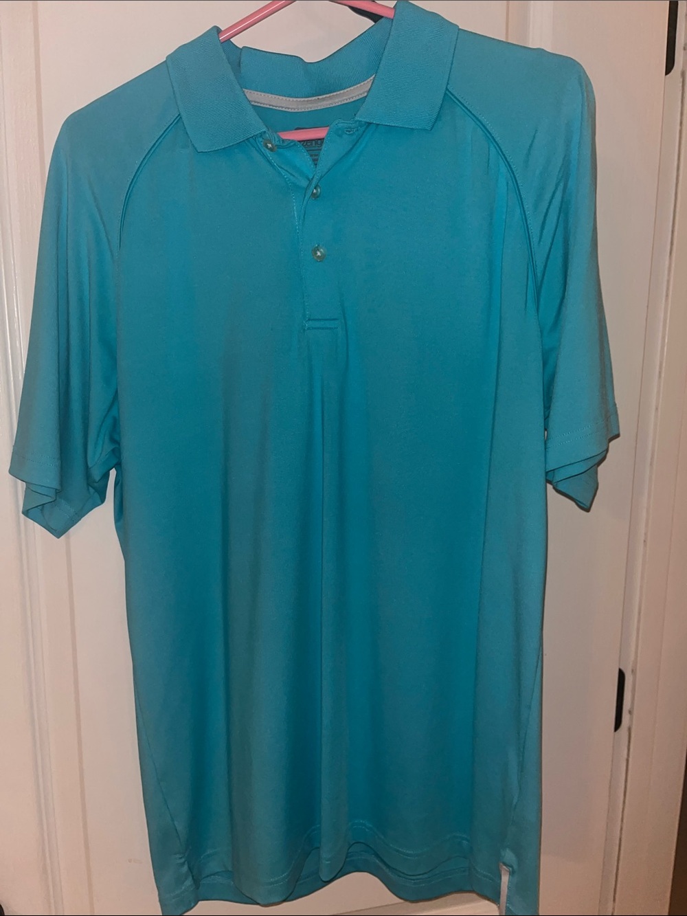 Puma Teal Short-Sleeve Polo